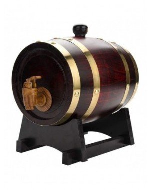 3L Wood Barrel Vintage Oak Beer Brewing Tools Tap Dispenser for