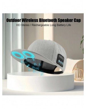 Bluetooth Sports Music Hat Headphone Dual Speaker Wireless