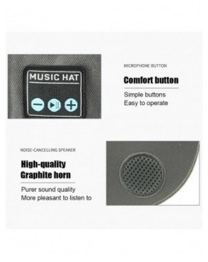Bluetooth Sports Music Hat Headphone Dual Speaker Wireless