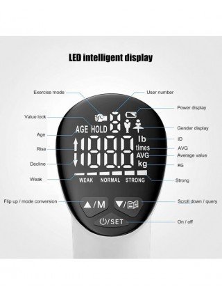 LED Digital Electronic Hand Grip Power Strength Trainer Tester