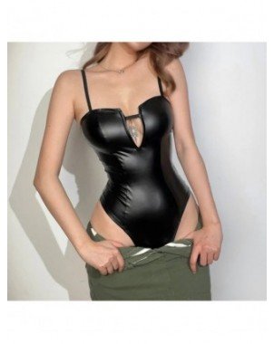Black Slim Sexy Bodysuit Lingerie Hollow Out Bodys Para Mujer