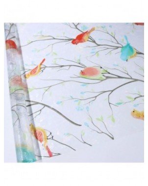 Rainbow Window Privacy Film,Hummingbirds Stained Glass Window
