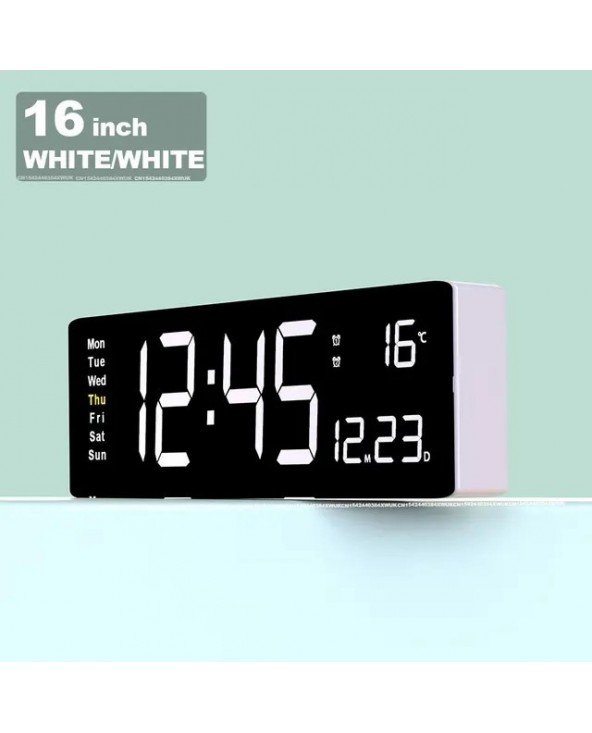 Aierwill N6 Digital Wall Clock 16inch Large Alarm Clock Remote Aierwill N6 Digital Wall Clock 16inch Large Alarm Clock Remote