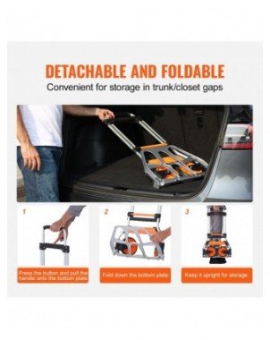 176/275/309 lbs Folding Hand Truck Portable Cart Dolly with