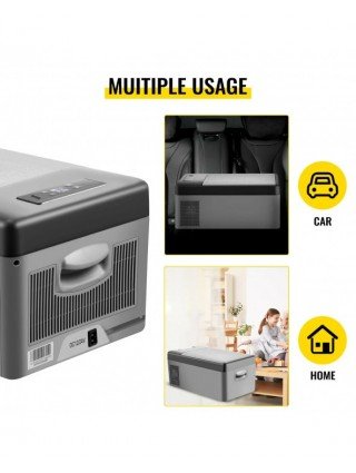 15L Small Fridge Portable Car Freezer 12V/24V Mini Refrigerator