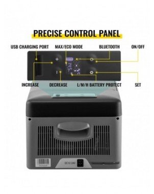 15L Small Fridge Portable Car Freezer 12V/24V Mini Refrigerator