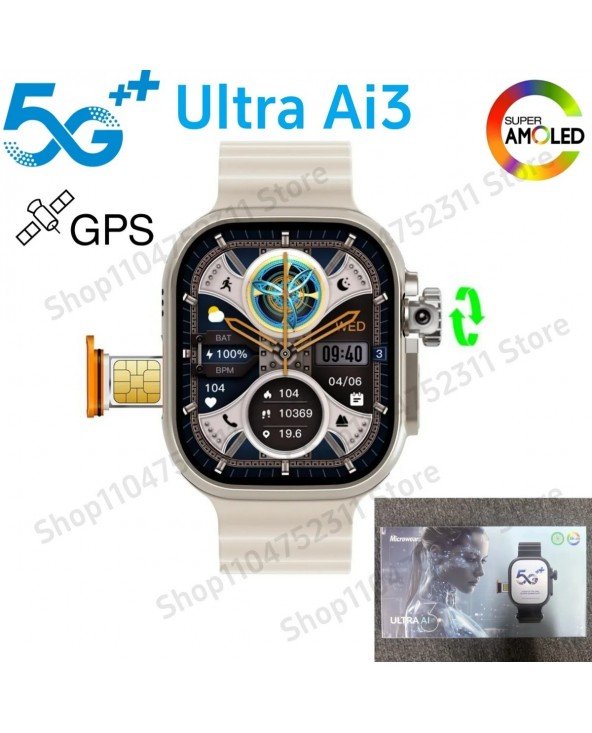 Original Ultra Ai3 Smartwatch 5G 180° Rotating Camera Google Original Ultra Ai3 Smartwatch 5G 180° Rotating Camera Google
