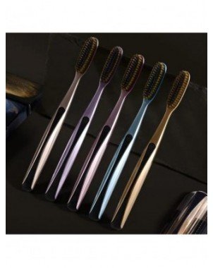 5Pcs Dental Care Long Head Toothbrush for Adults Wide Headed
