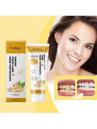 Herbal Ginger Toothpaste Deep Cleaning Teeth Yellow Stains
