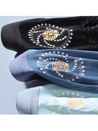 MiiOW 3pcs Ice Silk Men Underwear Boxers Breathable Seamless