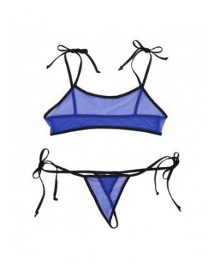 Womens Micro Bikini Lingeries Set Sexy Mesh See Through