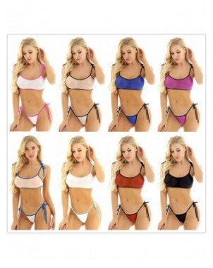 Womens Micro Bikini Lingeries Set Sexy Mesh See Through