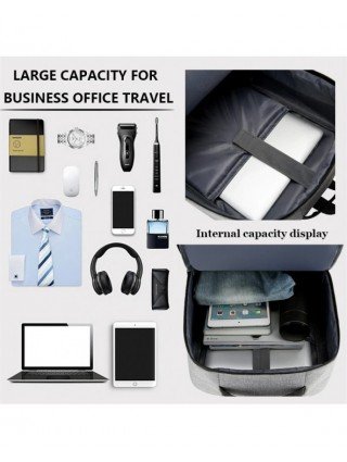 Waterproof Business Backpack Men USB School Backpacks 15.6 Inch