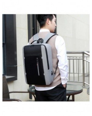 Waterproof Business Backpack Men USB School Backpacks 15.6 Inch