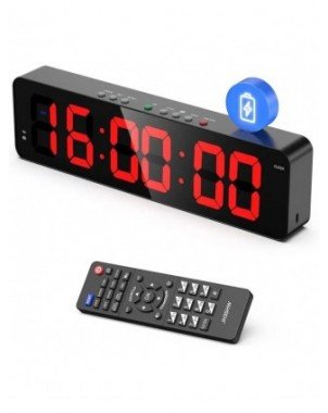 Gym Timer with Remote 11''x 3.5''Ultra-Clear Interval Timer