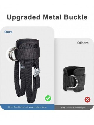 New Pedal Ankle Straps Double D-Ring Adjustable Ankle Support