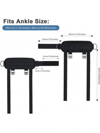 New Pedal Ankle Straps Double D-Ring Adjustable Ankle Support