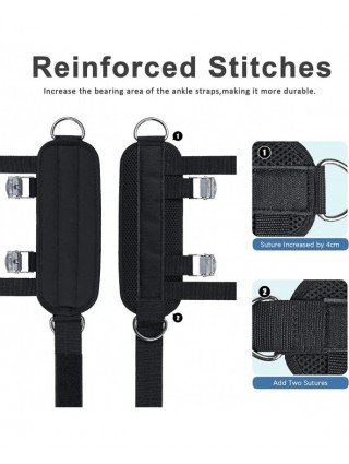 New Pedal Ankle Straps Double D-Ring Adjustable Ankle Support