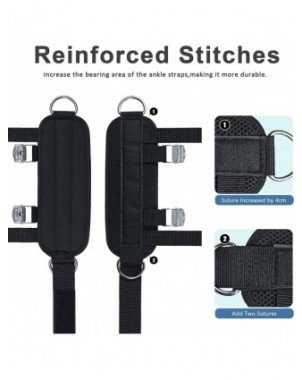 New Pedal Ankle Straps Double D-Ring Adjustable Ankle Support