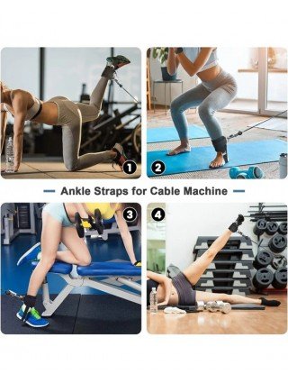 New Pedal Ankle Straps Double D-Ring Adjustable Ankle Support