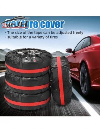 4PCS Universal Car Tire Cover Case Polyester Car Wheel Tire