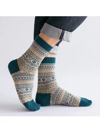 HSS Brand 5 Pairs Winter Men's Socks Thicken Sheep's Wool Socks