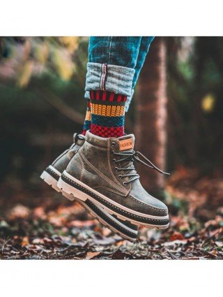 HSS Brand 5 Pairs Winter Men's Socks Thicken Sheep's Wool Socks