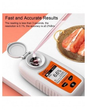 SMARTSENSOR LCD Digital Refractometer Brix Meter Fruit Juice
