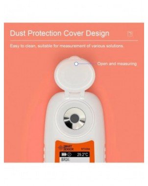 SMARTSENSOR LCD Digital Refractometer Brix Meter Fruit Juice