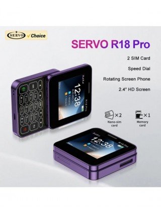 NEW SERVO R18Pro Rotating Screen Mini Mobile Phone Flashlight