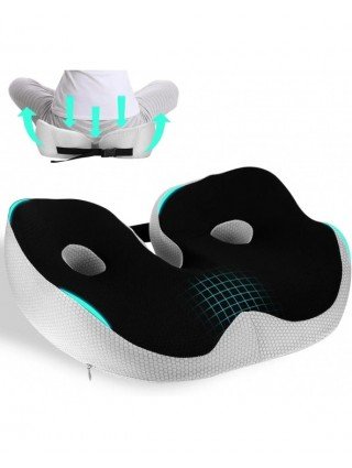 1pc Shape memory foam orthopedic cushion, ergonomic coccyx