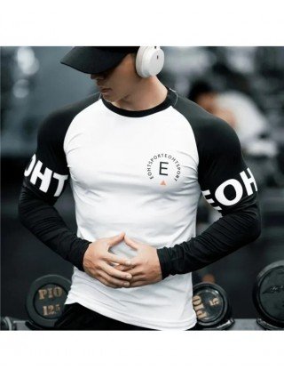 Men's basketball T-shirt Sport Fitness shirt Men Long Sleeve
