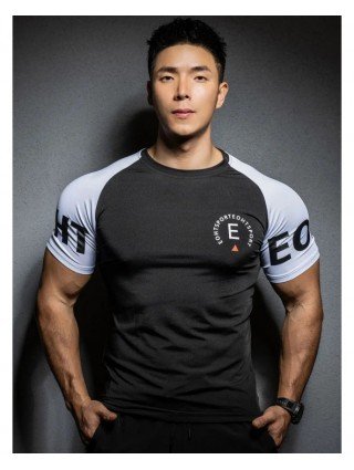 Summer Gyms T shirt Men Bodybuilding Fitness quick-dry short