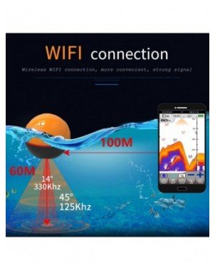 Erchang F68 WIFI Fish Finder 100M Wireless Fishing Sounder Echo