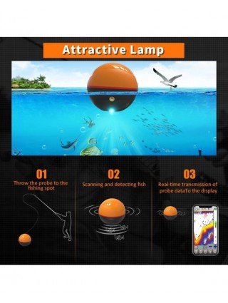 Erchang F68 WIFI Fish Finder 100M Wireless Fishing Sounder Echo
