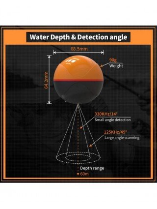 Erchang F68 WIFI Fish Finder 100M Wireless Fishing Sounder Echo