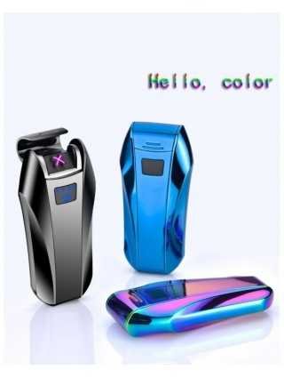 Plasma Lighter USB Double Arc Zinc Alloy Metal Flameless