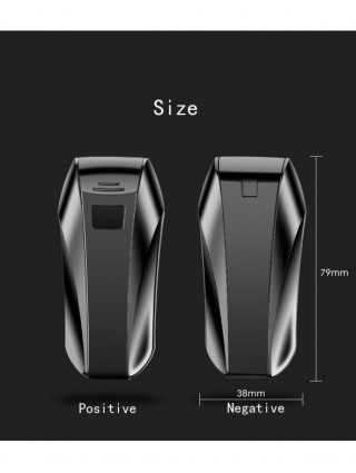 Plazminis žiebtuvėlis USB dvigubo lanko cinko lydinio