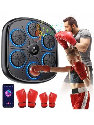 Smart Music Boxing Machine with RGB Rhythm Lights &