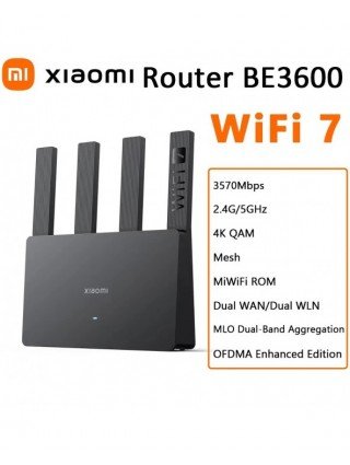 Xiaomi Router BE3600 WiFi 7 3570Mbps MLO Dual-Band Aggregation