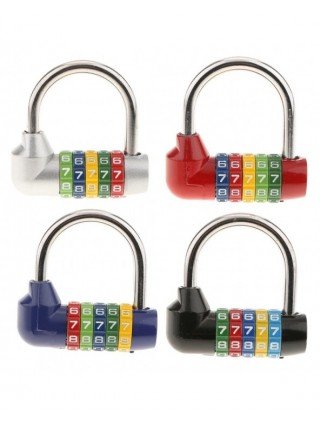 Zinc Alloy 5 Dial Digit Combination Padlock Travel Number Code