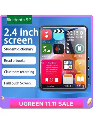 64GB New UI 2.4Inch MP3 MP4 Music Player Full Touch Screen