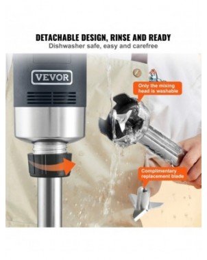 SucceBuy 16" Commercial Immersion Blender Heavy Duty Hand Mixer