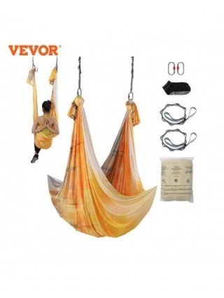 5.5 Yards Aerial Yoga Hammock & Swing Nylon Fabric Full Rigging