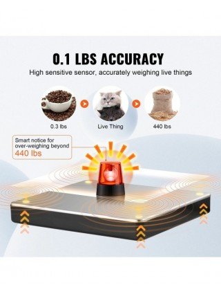 440lbs Digital Shipping Scale with Timer Tare Function HD LCD