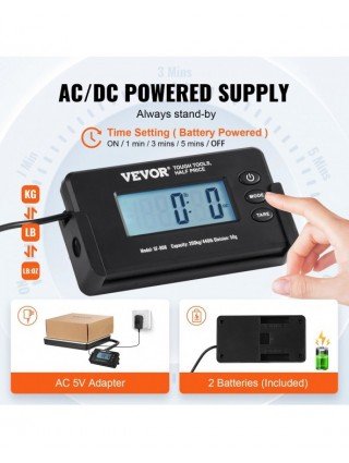 440lbs Digital Shipping Scale with Timer Tare Function HD LCD