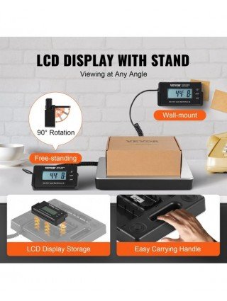 440lbs Digital Shipping Scale with Timer Tare Function HD LCD