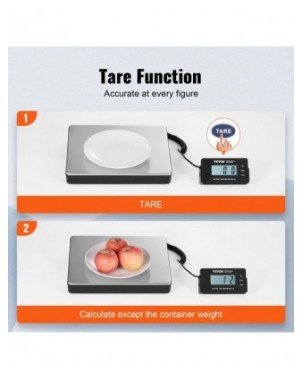 440lbs Digital Shipping Scale with Timer Tare Function HD LCD