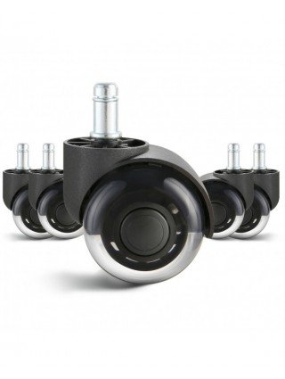 2/3 inch Set of 5 Office Chair Wheels Replacement Computer