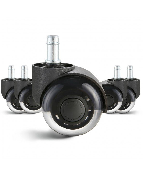 2/3 inch Set of 5 Office Chair Wheels Replacement Computer